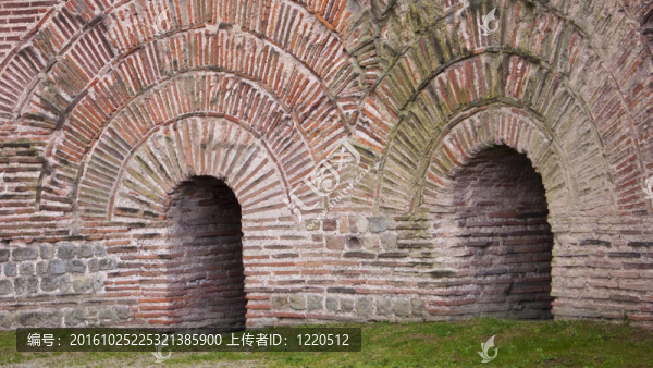 在特里爾凱撒thermes細(xì)節(jié)；德國。羅馬建筑