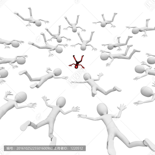 3D人跟隨領(lǐng)袖