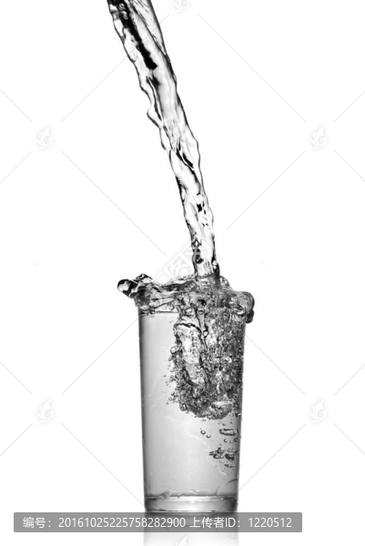 白色玻璃上的水飛濺