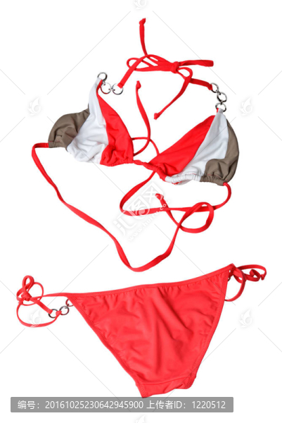 紅色女子游泳衣