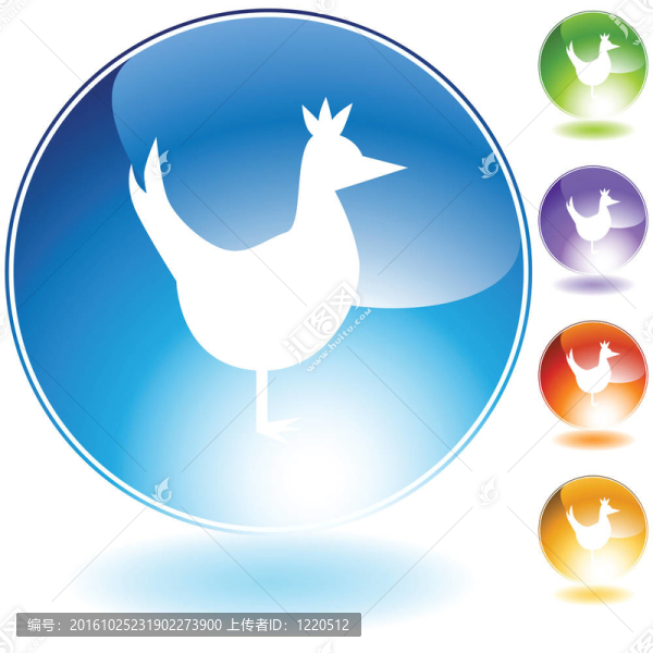 雞的圖標(biāo)集