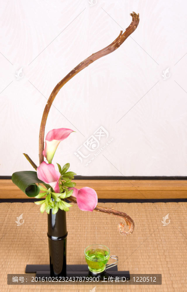 綠茶、插花
