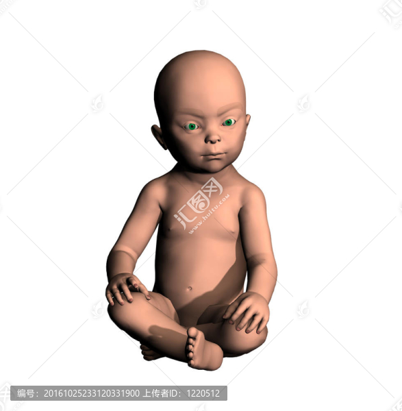 坐在嬰兒