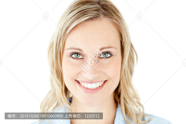 一個(gè)微笑的女人的肖像