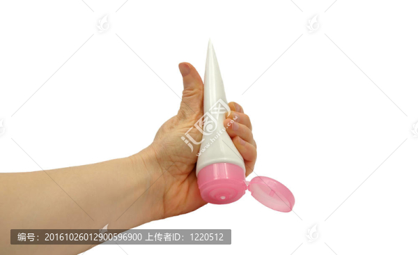 帶奶油管的手