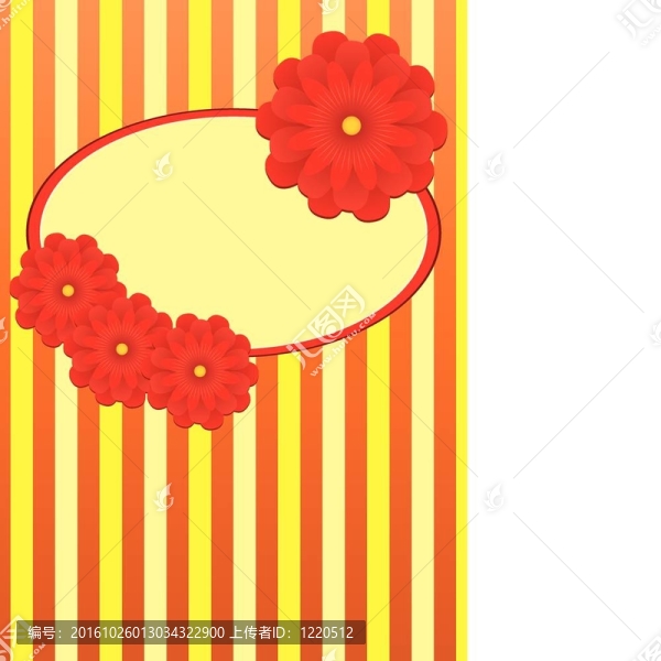背景與框架和花；第1部分；插圖