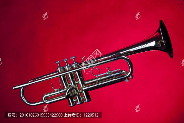 紅色喇叭上的紅色喇叭