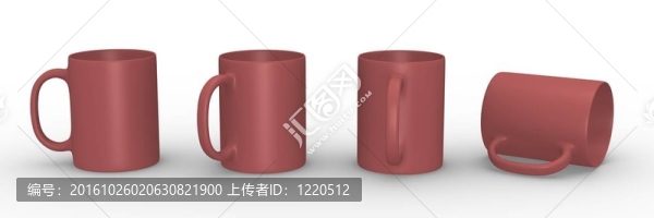 紅色的杯子