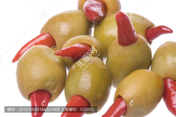 泡菜辣椒橄欖分離