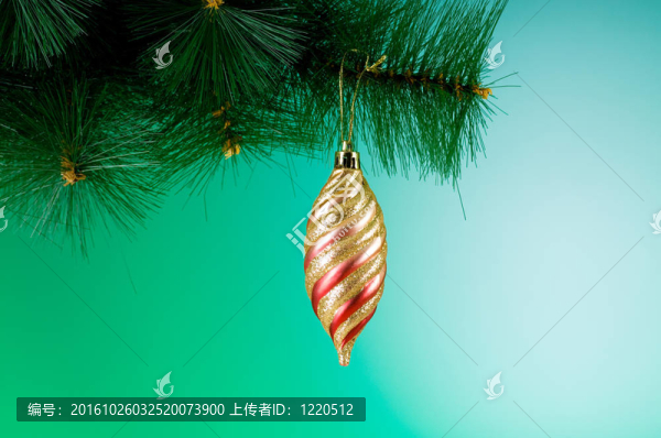 彩色漸變背景圣誕裝飾