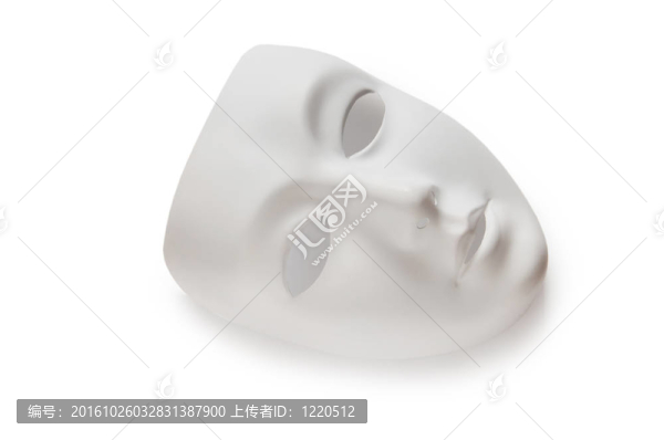 劇場概念與白色塑料面具