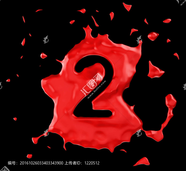圖2在黑色背景上的紅色斑點(diǎn)