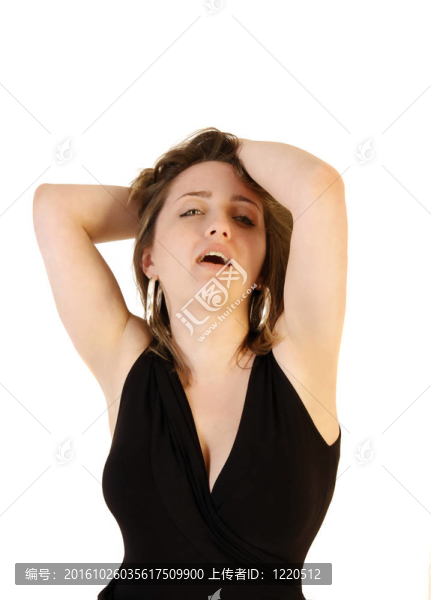 在錄音室的金發(fā)女郎