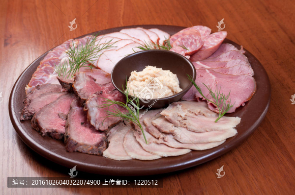 美麗的切片食品安排。