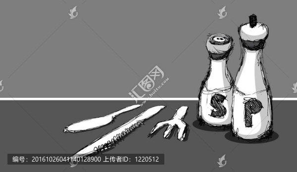 鹽和胡椒粉