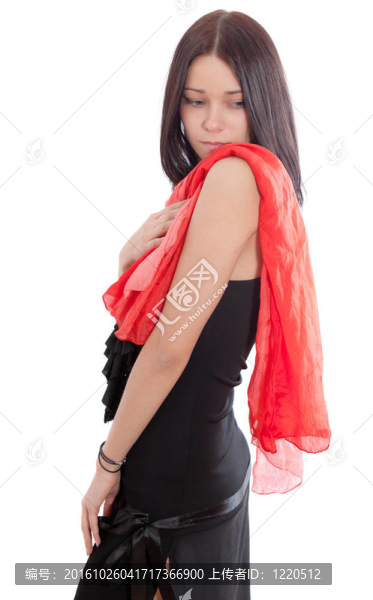 紅圍巾的女孩