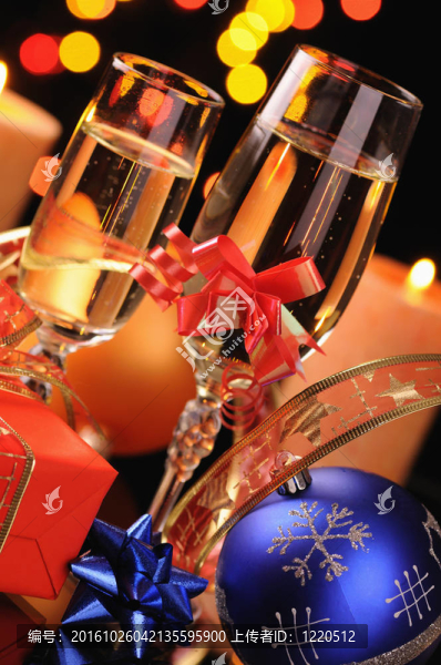 與香檳Wineglasses