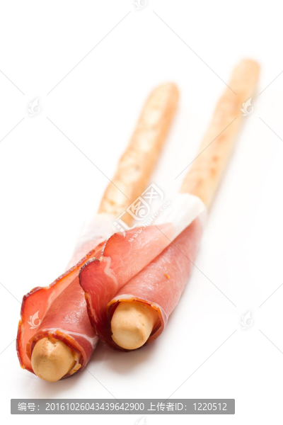 面包棒棍火腿