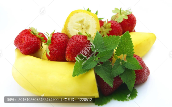 香蕉和漿果