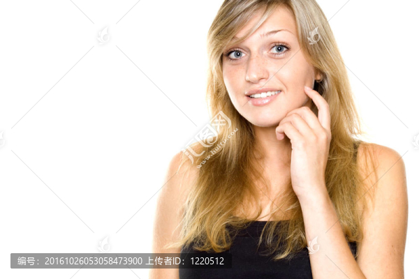 年輕女子看起來驚訝