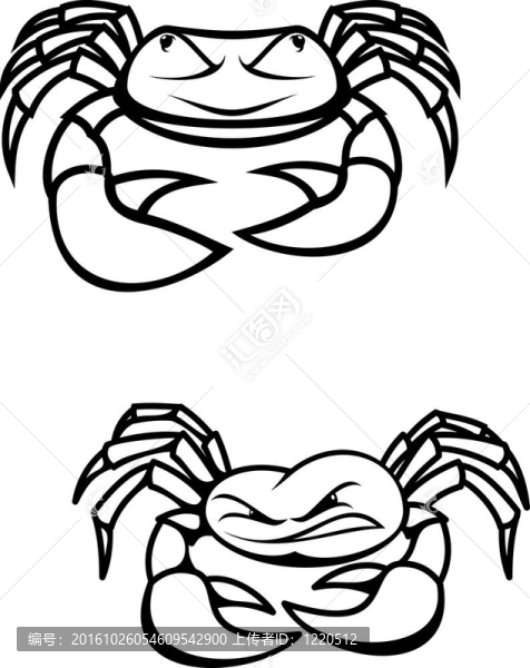 兩只螃蟹