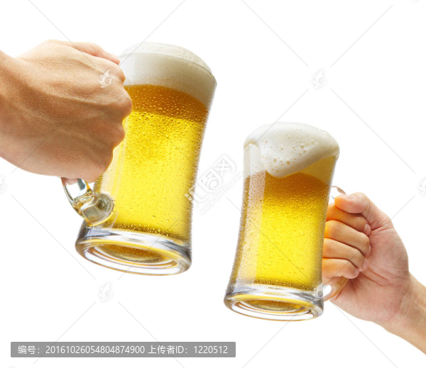 喝啤酒
