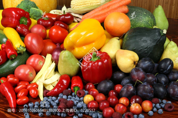 水果和蔬菜。