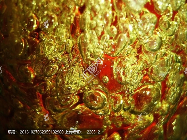 氣泡；濃蜂蜜；滴；鮮橙