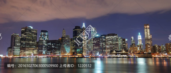 紐約市曼哈頓天際線全景