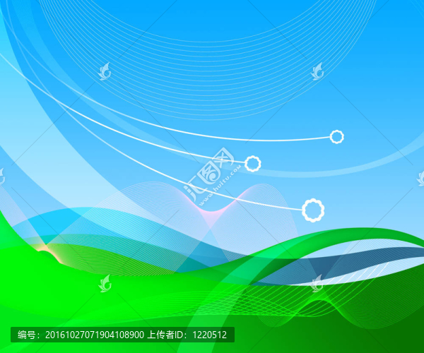 摘要藍色背景
