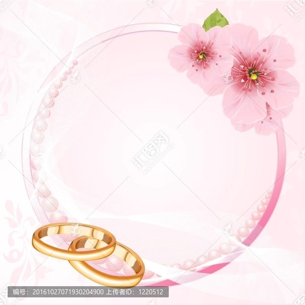 結婚戒指和櫻花
