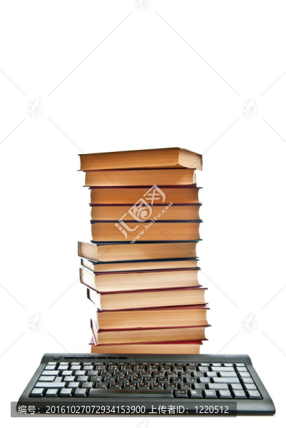 隔離書和鍵盤