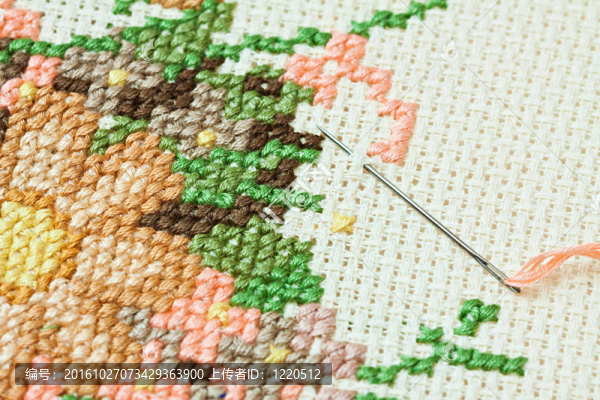 刺繡。