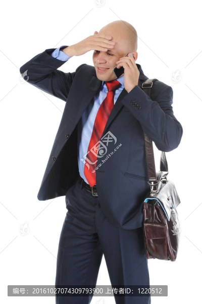 商人在電話里交談
