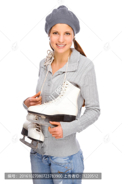 帶溜冰鞋的女孩
