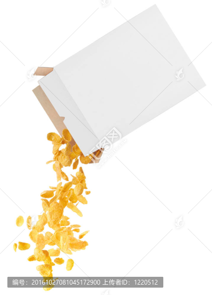 玉米片撒滿從箱