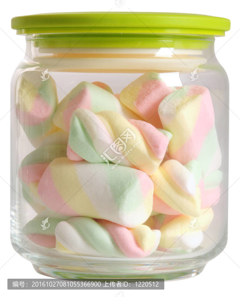 棉花糖罐子。分離