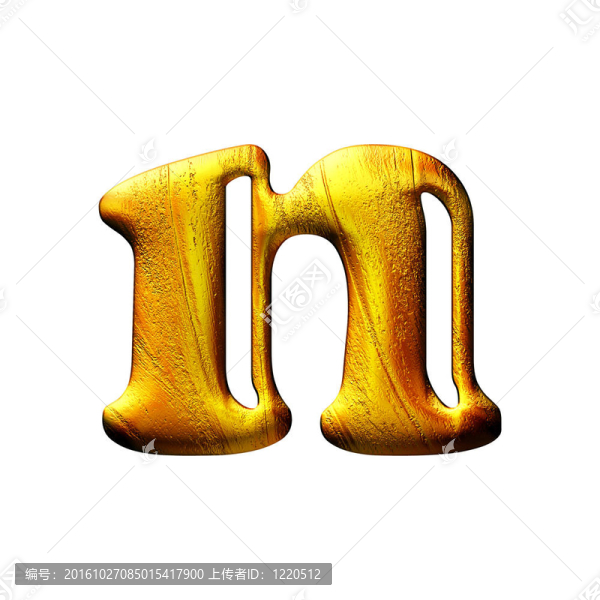 黃金小大寫字母隔離