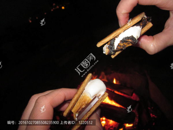 在篝火smores