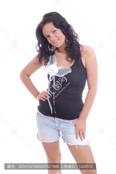 漂亮的年輕女性隔離