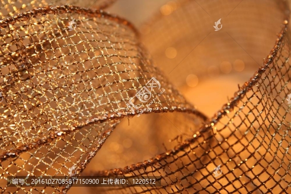 閃亮的金色絲帶