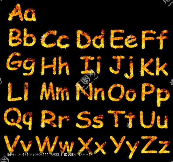 火熱的字母