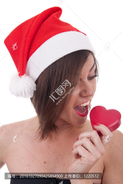 Santa吃了一塊糖果