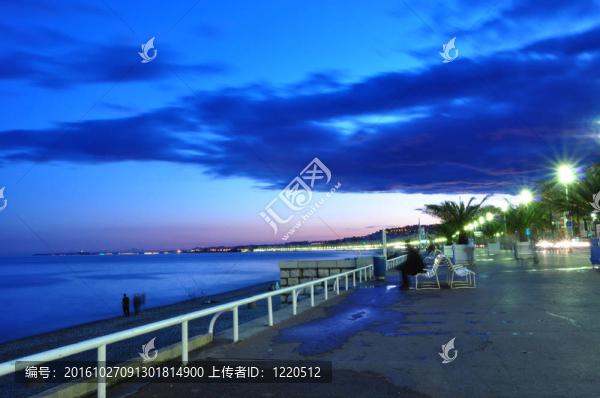 Promenade,des,Anglais晚上