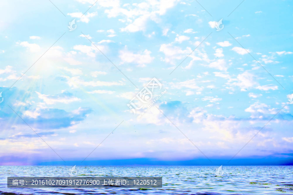 在海上