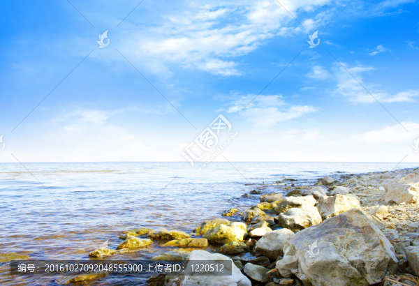 在海上
