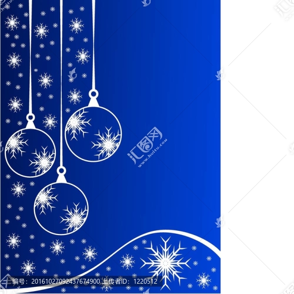 藍(lán)色的圣誕裝飾品的背景