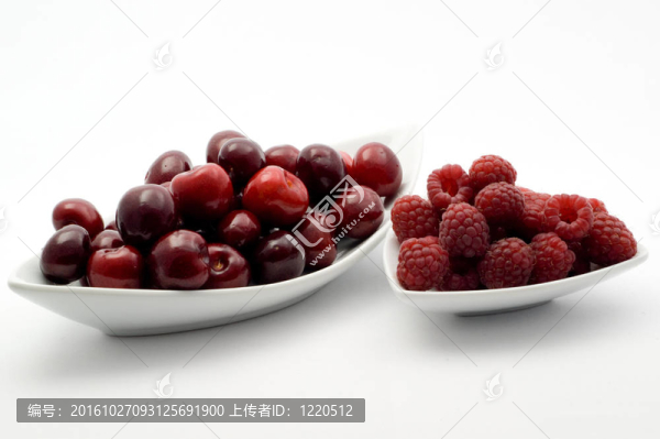 覆盆子和櫻桃