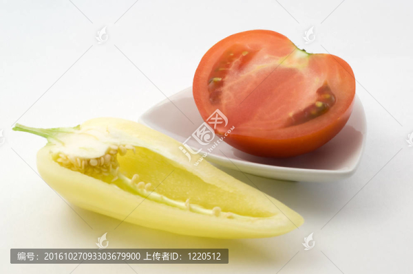 甜辣椒和西紅柿