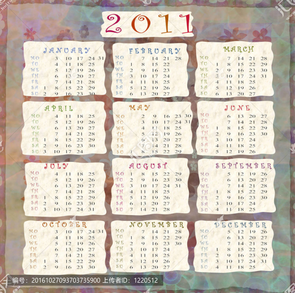 日歷2011